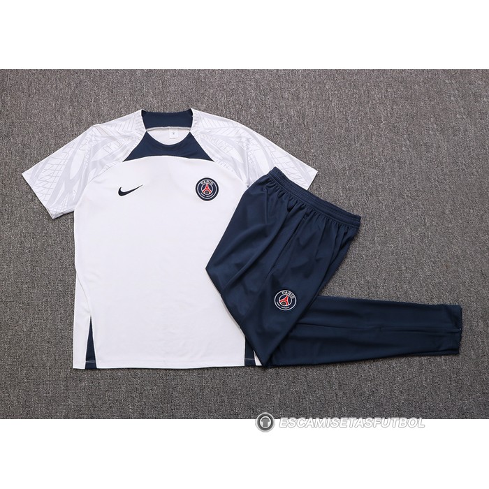 Chandal del Paris Saint-Germain Manga Corta 2022-2023 Blanco